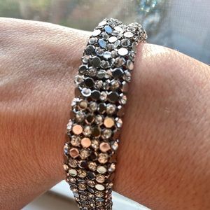 Ann Taylor silver sequin bracelet